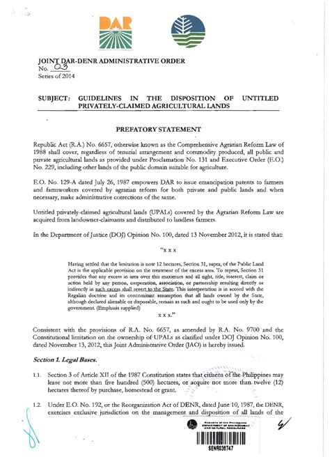 Administrative Order.